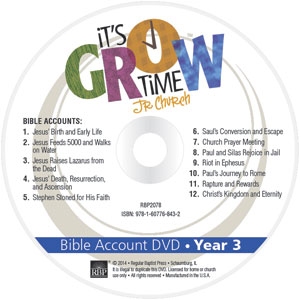 It's Grow Time <br>Year 3 Bible Account DVD