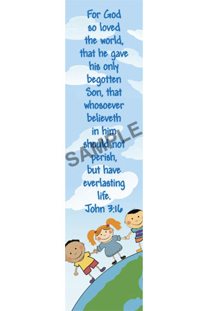 Bookmark - John 3:16/Kids
