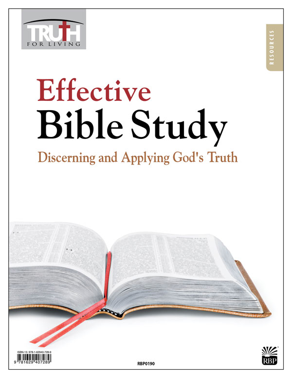 Effective Bible Study: Discerning and Applying God's Truth <br>Adult Transparency Packet