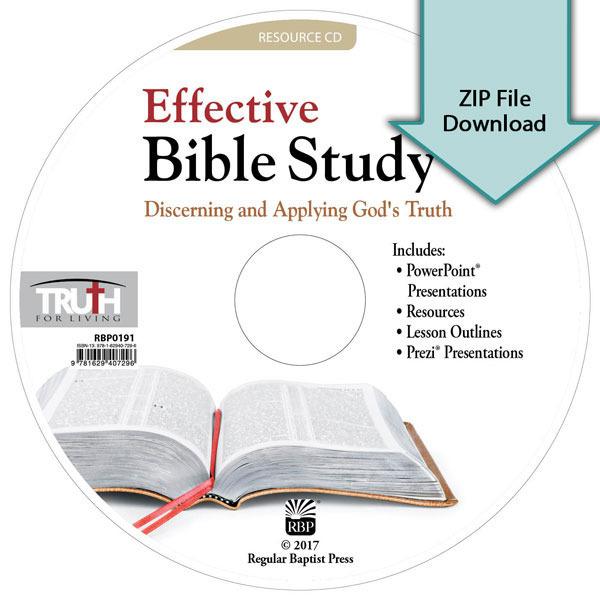 Effective Bible Study: Discerning and Applying God's Truth<br>Resource Download