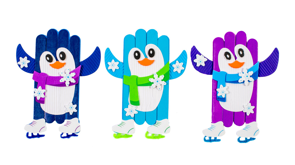 Ice Skating Penguin Craft Kit VBS 2024