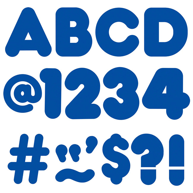 4" Blue Ready Letters