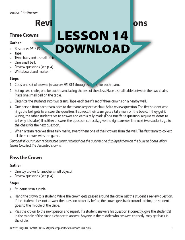 Middler Lesson 14 Download <br>Summer 2025